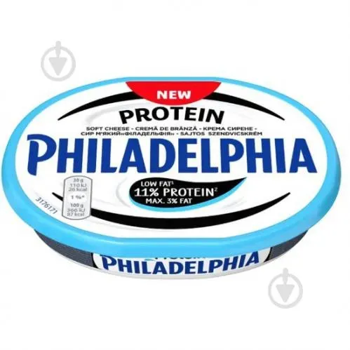 Вершковий сир Філадельфія Протеїн 175г ТМ Філадельфія