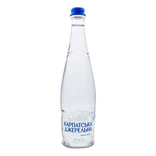Вода мінеральна сильногазована Карпатська джерельна 0.5л