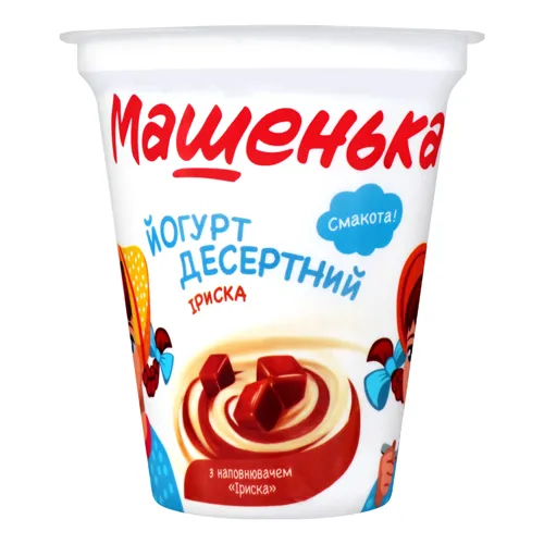 Йогурт 5% десертний з наповнювачем іриска Машенька ст 270г