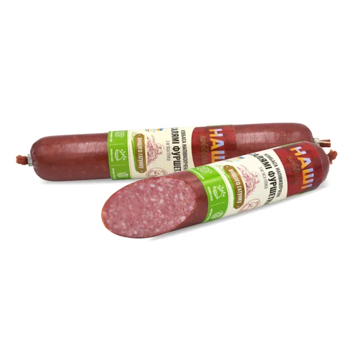 Ковбаса Напівкопчена З М'яса Птиці Салямі Фуршетна Наші Ковбаси, кг