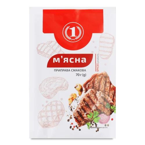 Приправа М'ясна Вищого Ґатунку, 70г, ТМ '1'
