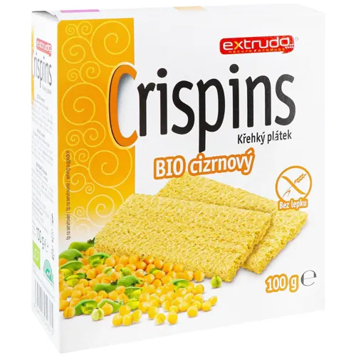 Хлібці Extrudo Crispins органічні з нутом 100г