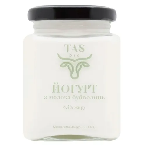Йогурт TASbio з молока буйволиць 8,4% 200г
