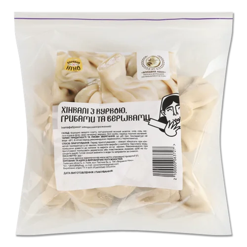 Хінкалі З Куркою, Грибами Та Вершками, В/ґ, 395г