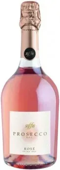Вино ігристе Soffio Prosecco Rose Millesimato Extra Dry Veneto DOC рожеве сухе 0.75л 11.0%