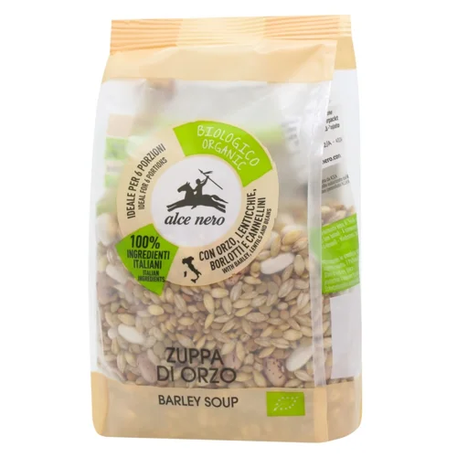 Суміш Alce Nero з ячменю для супу органічна 400г