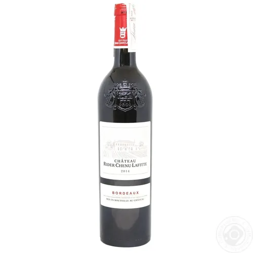 Вино Chateau Rider Chenu Lafitte Bordeaux червоне сухе 13% 0,75л