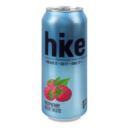 Пиво Спеціальне Пастеризоване Raspberry Hike, 0.5л, 4.6% з/б