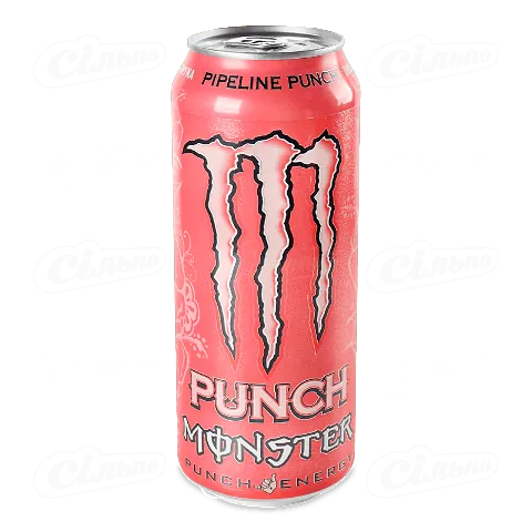 Напій енергетичний Monster Energy Pipeline Punch безалкогольний з залізною банкою, 0,5л