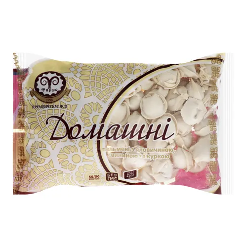 Пельмені з яловичиною, свининою та куркою Домашні Фарро 900г