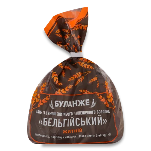 Хліб Житній В Нарізці Бельгійський, м/у 0.4кг