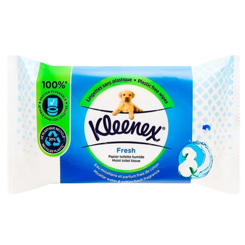 Туалетний папір Kleenex Fresh вологий 42шт