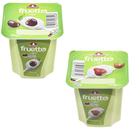 Йогурт Fruetto полуниця, вишня 0,2% 125г