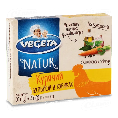 Бульйон курячий Podravka, 6*10г/уп