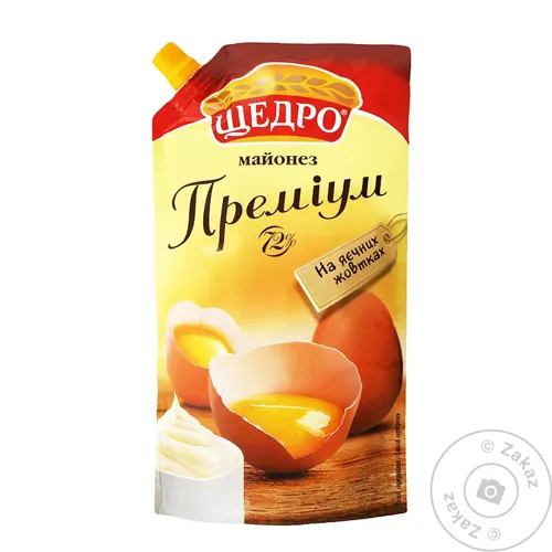 Майонез Щедро Преміум 72% 350г