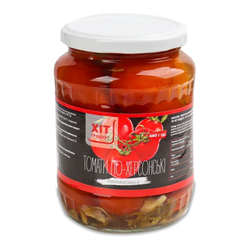 Мариновані Томати Хіт Продукт, с/б 680г