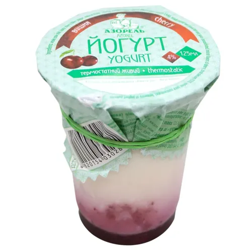 Йогурт Азорель Вишня термостатний 4% 125мл