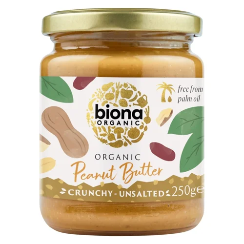 Паста арахісова Biona Organic хрустка без солі 350г