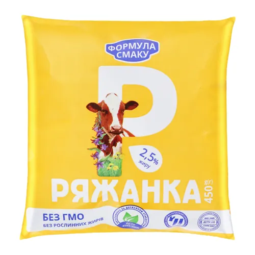Ряжанка 2.5% Формула смаку м/у 450г