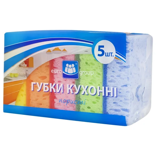 Губки кухонні Eurogroup пористі 5шт