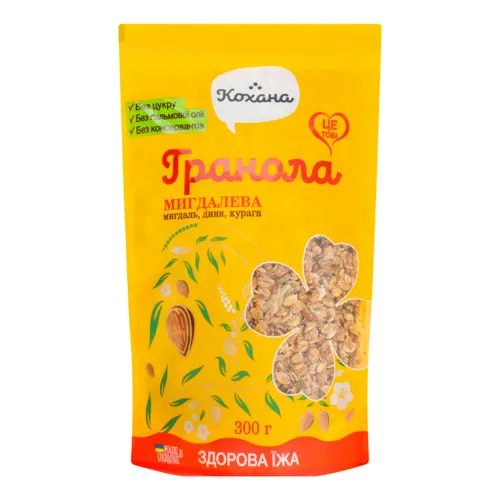 Гранола без цукру Мигдалева Кохана д/п 300г