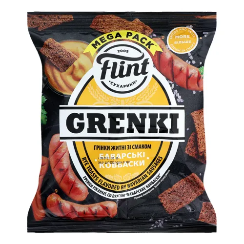Грінки житні Баварські ковбаски Flint Grenki м/у 100г