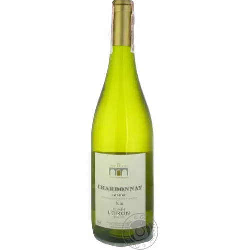 Вино Jean Loron Chardonnay біле сухе 13% 0,75л