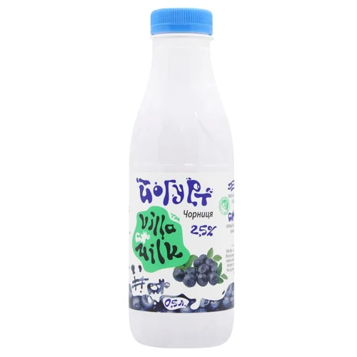 Йогурт Villa Milk Чорниця 2,5% 500г