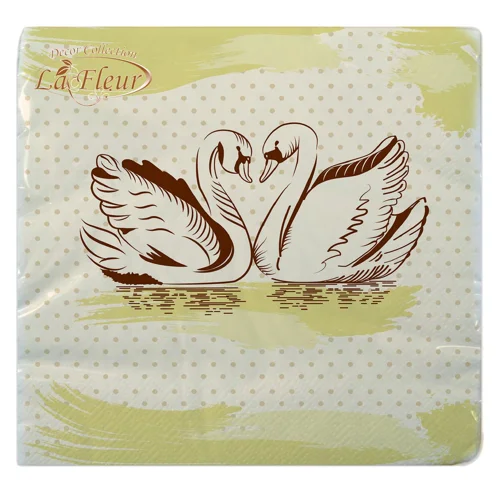 Серветки La Fleur Вічне кохання двошарові 33x33см 20шт