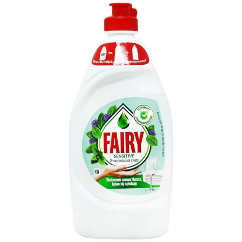 Засіб для миття посуду Fairy Sensitive Чайне дерево та м'ята 450мл