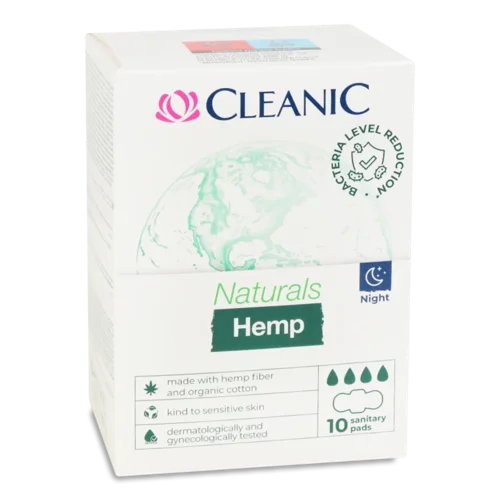 Прокладки Cleanic Naturals Organic Cotton Hemp Night