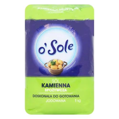 Сіль o'Sole кам'яна йодована 1кг