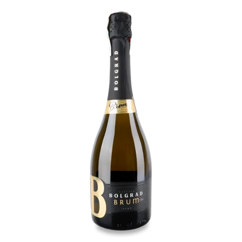 Алкогольний Напій 0.75л 10.5% сильногазований білий сухий Brum Bolgrad п/пл