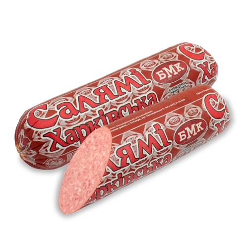 Ковбаса Салямі Харківська Безлюдівський М'ясокомбінат Напівкопчене, кг