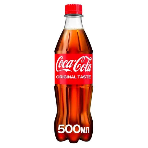 Напій безалкогольний сильногазований Coca-Cola 0,5л