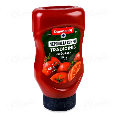 Кетчуп Daumantu «Традиційний» без додавання цукру 40%, 470г