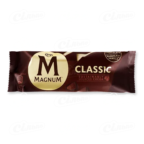 Морозиво Magnum Classic шоколадна глазурь, 86г