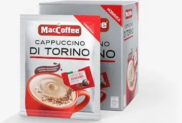 Кофейний напій 3в1 MacCoffee Cappuccino Di Torino з темним шоколадом 25г x 5 шт