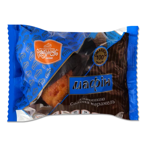 Мафін з Начинкою Зі Смаком І Ароматом Солона Карамель CaraMilk, Рум'янець м/у 100г