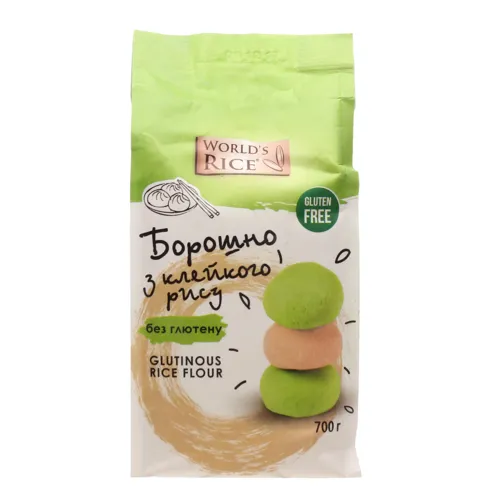 Борошно з клейкого рису World's Rice м/у 700г