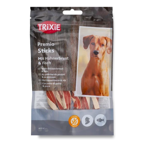Ласощі Для Собак Курка/Риба, Стікс Premio Trixie, В/ґ, 80г
