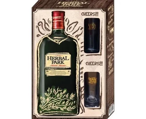 Бальзам Herbal Park 35% 0,5л + 2 рюмки