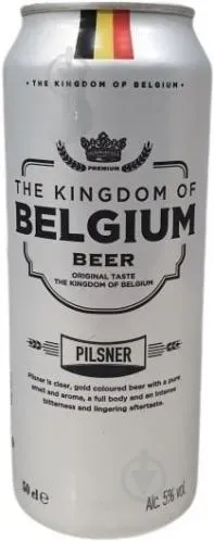 Пиво світле Kingdom of Belgium Pilsner 0.5л ж/б