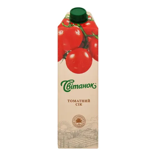 Сік томатний з сіллю з м'якоттю Світанок т/п 0.95л