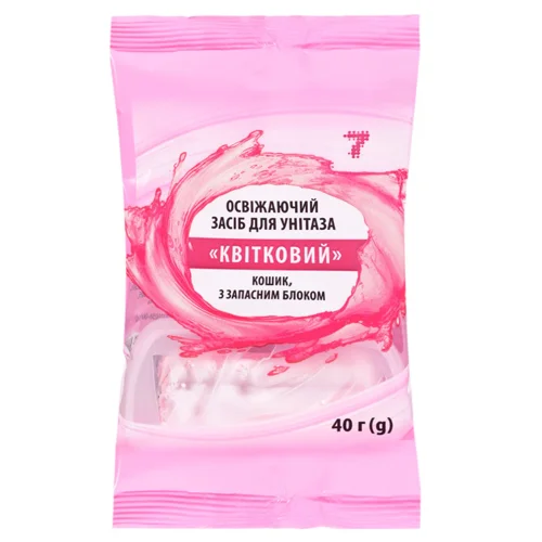 Блок для унітазу 7 Квітковий 40г