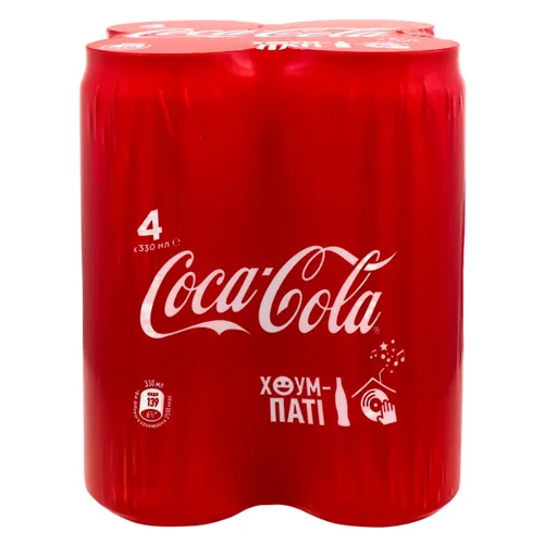 Напій Coca-Cola безалкогольний сильногазований 330мл