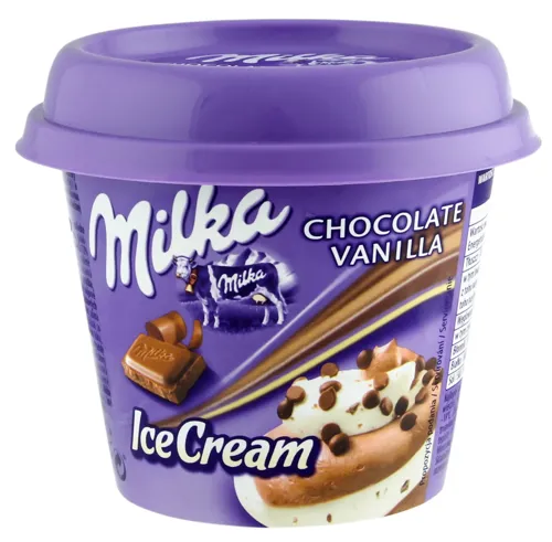 Морозиво шоколадне-ванільне Milka 101г