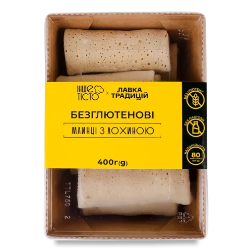 Млинці Заморожені Безглютенові З Лохиною, Тісто Лоток 400г