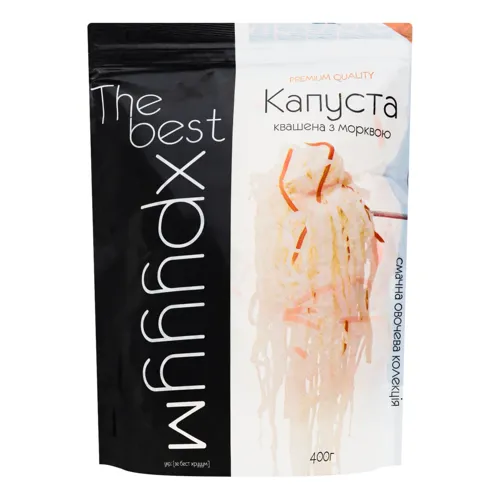 Капуста квашена з морквою The best хрууум д/п 400г