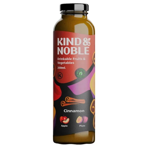Смузі KIND & NOBLE кориця яблуко та слива 250мл